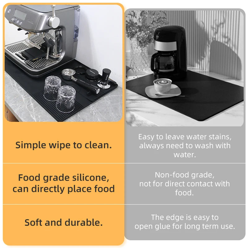 Alfombrilla de Tamping Barista | Estación de Prensado Antideslizante para Portafiltro 51/53/58 mm